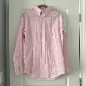 Croft & Barrow Light Pink Checkered Dress Shirt